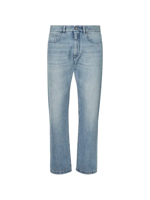 FENDI faded-effect five-pocket jeans