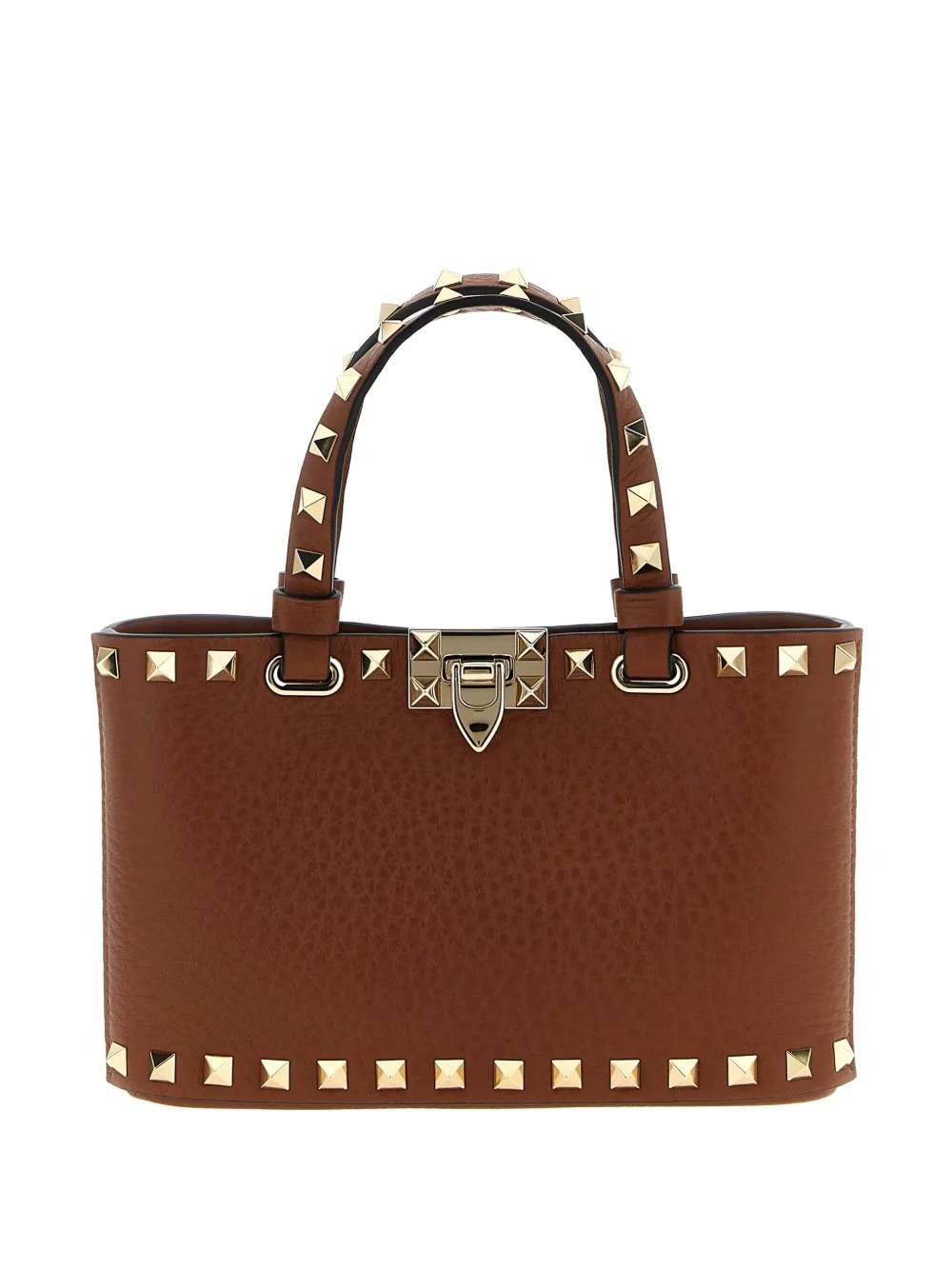 Valentino Garavani Rockstud mini tote bag Bruin