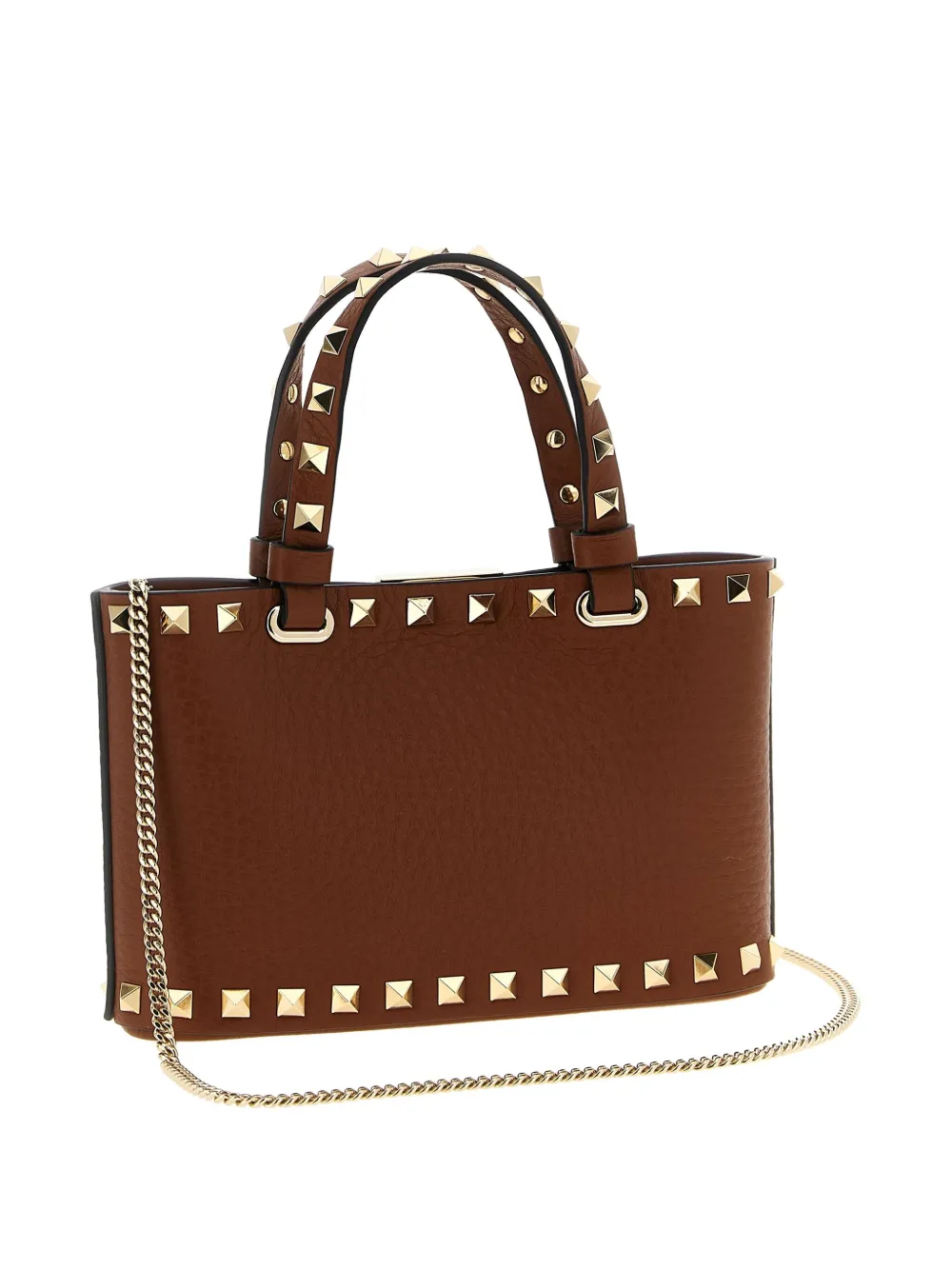 Valentino Garavani Rockstud mini tote bag Bruin