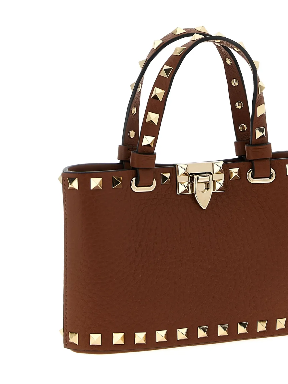 Valentino Garavani Rockstud mini tote bag Bruin