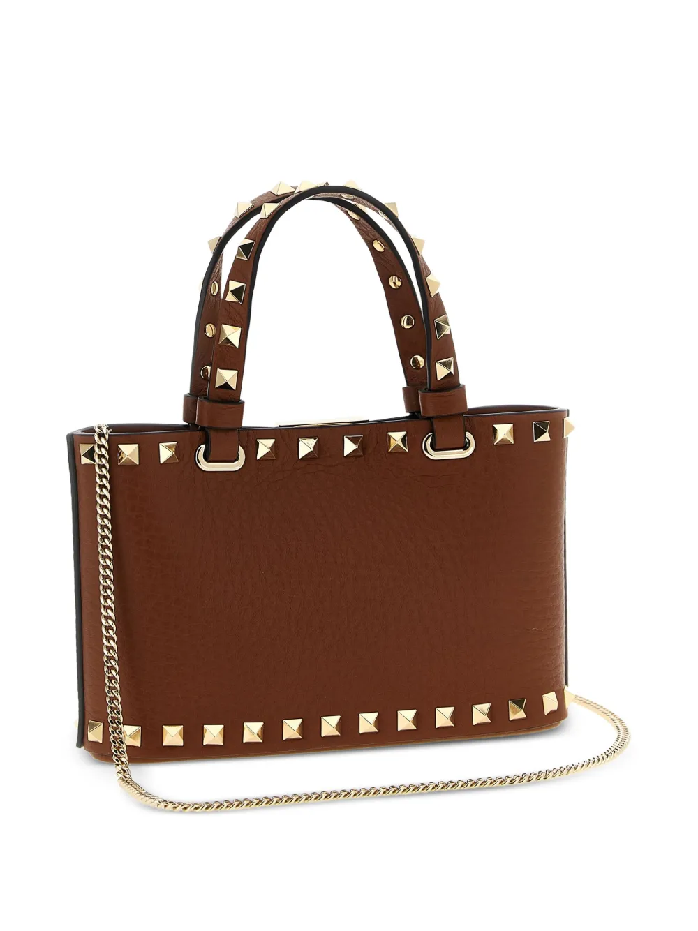 Valentino Garavani Rockstud mini-shopper - Bruin