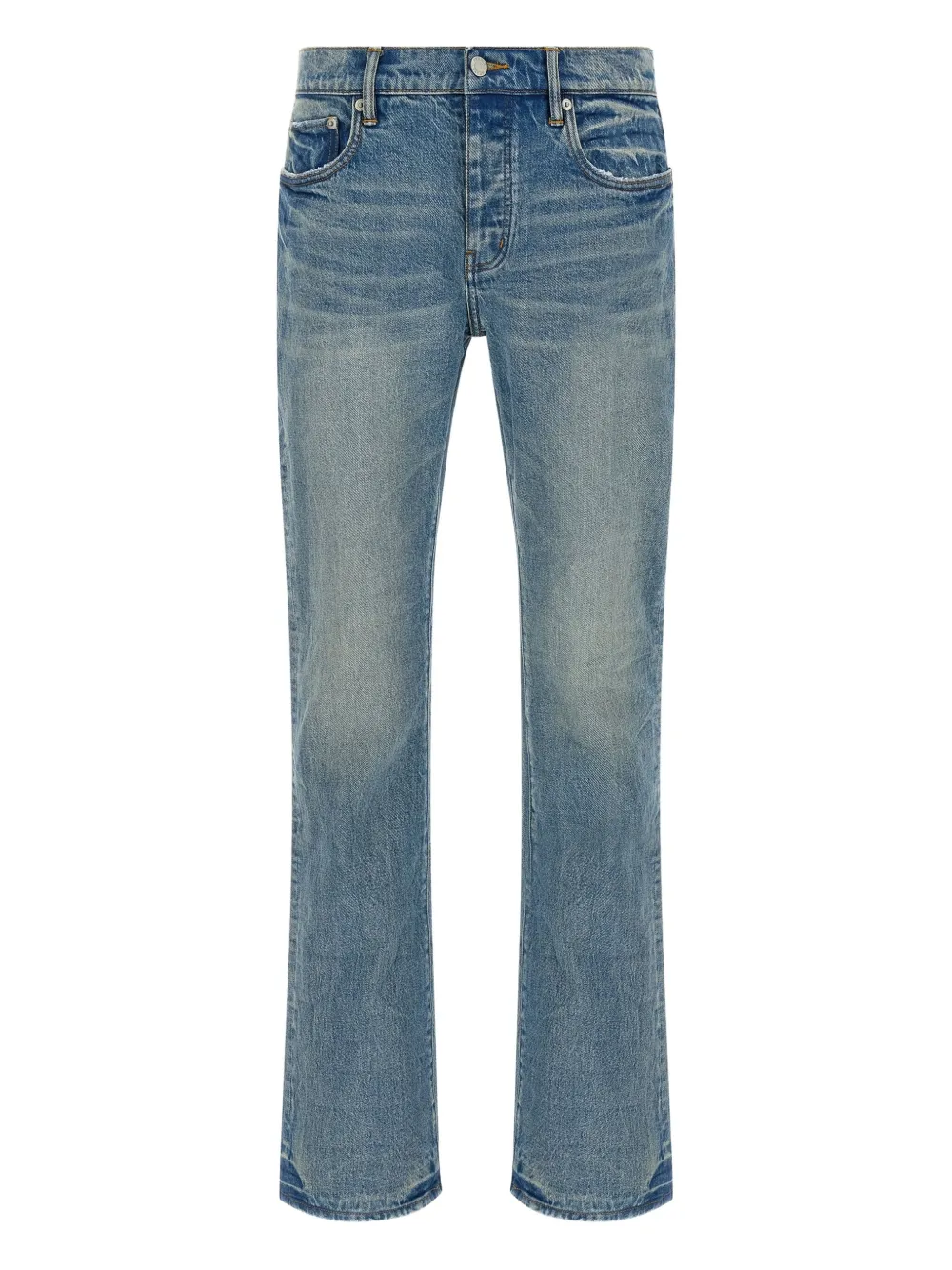 Purple Brand logo-patch jeans Blauw
