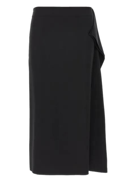 Sportmax Giambo ruffle side-slit midi skirt