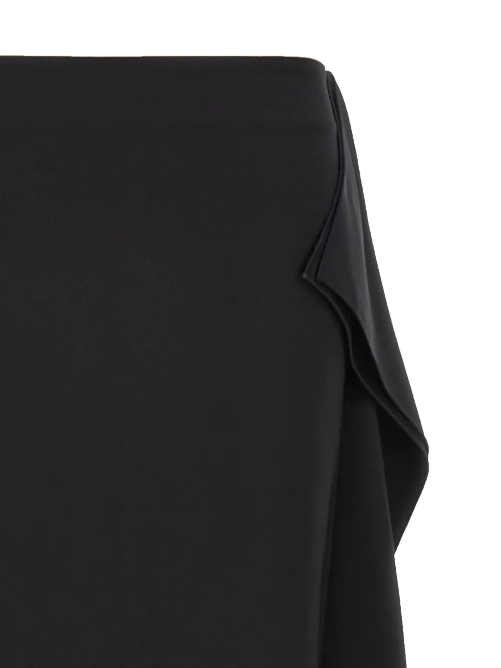 Sportmax Giambo midi-rok met ruches en zijsplit Zwart