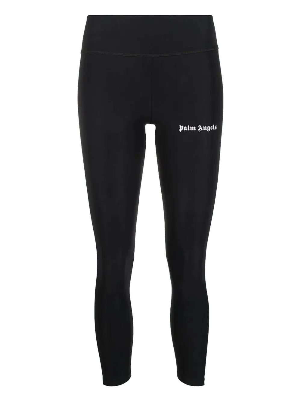 Palm Angels Side-stripe Leggings In Black