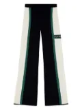 Palm Angels CB Racing knitted flared trousers - Blue