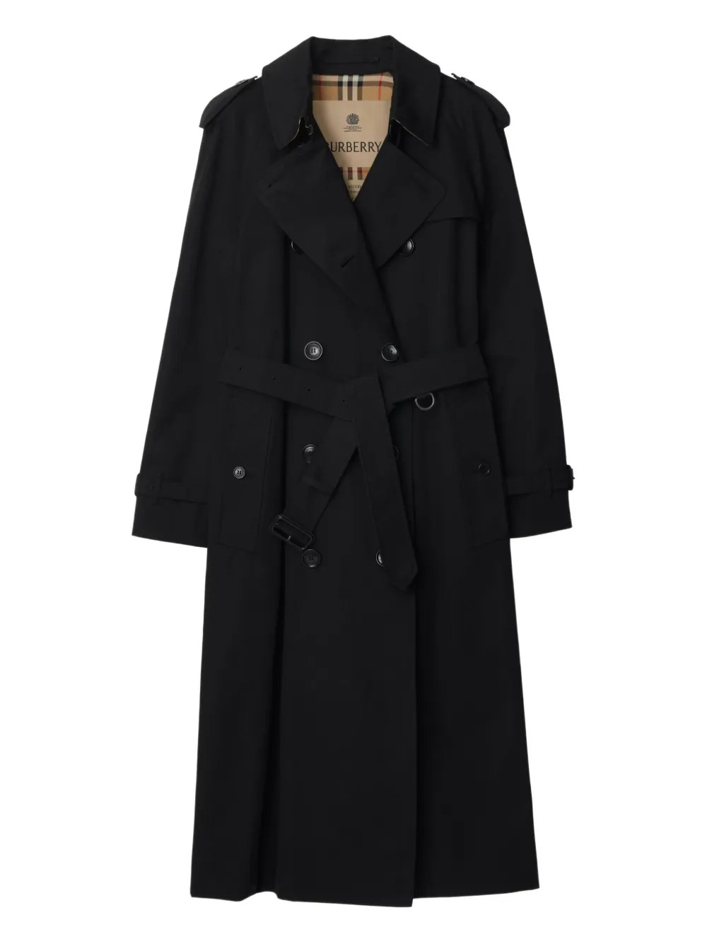 Burberry Waterloo Heritage double-breasted trench coat | Black | Image 1
