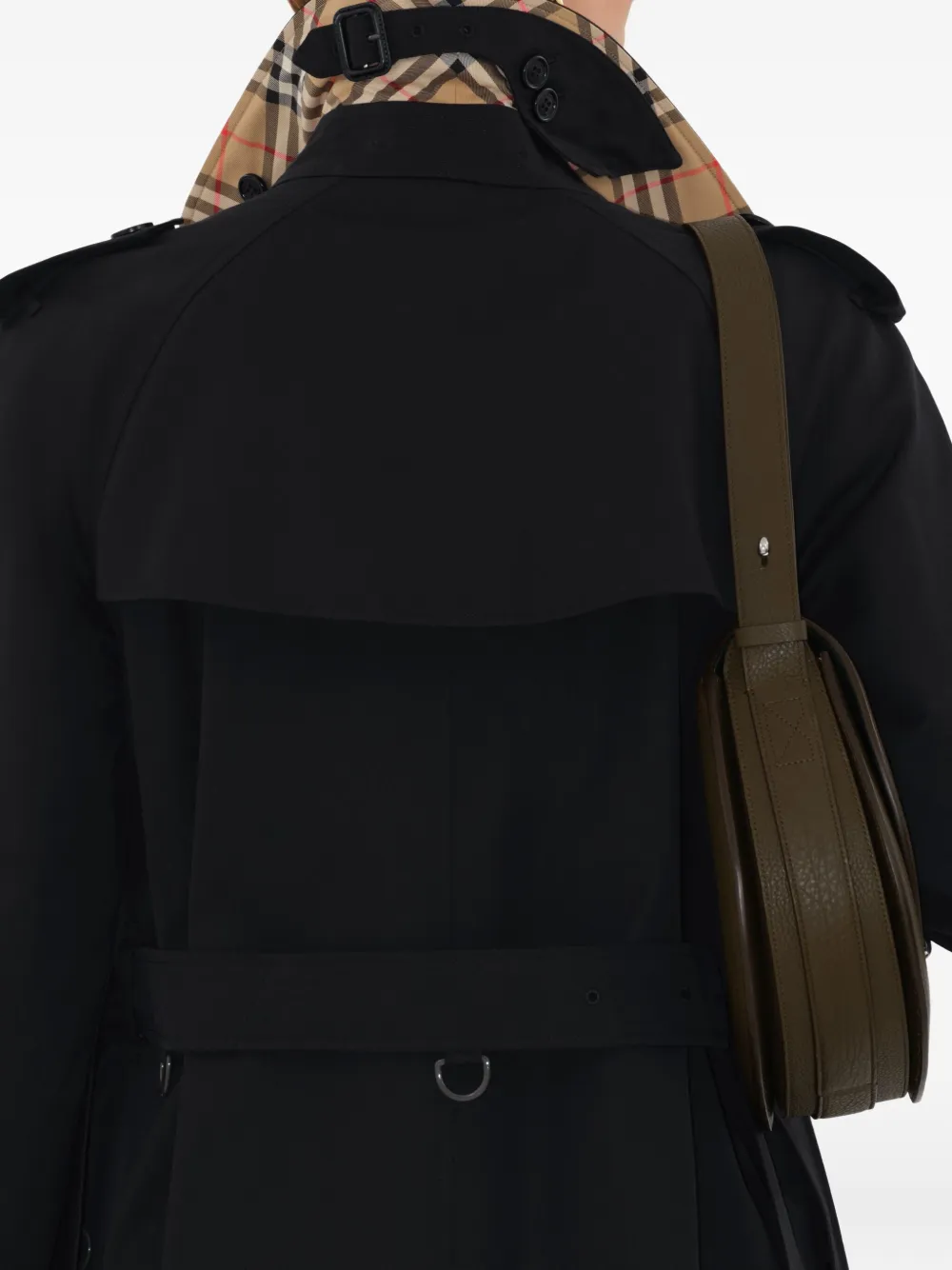 Burberry Waterloo Heritage trenchcoat met dubbele rij knopen Zwart
