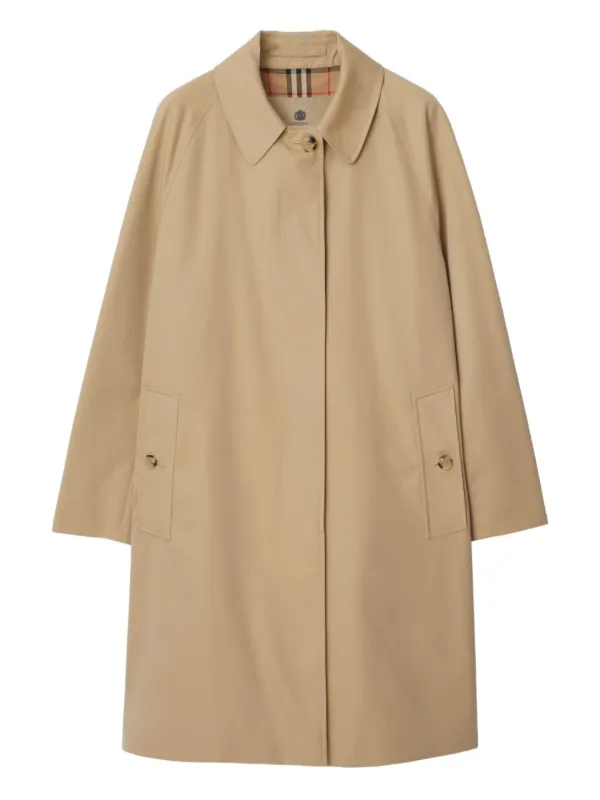 Burberry Mid-length Camden Heritage Car Coat in Neutrals