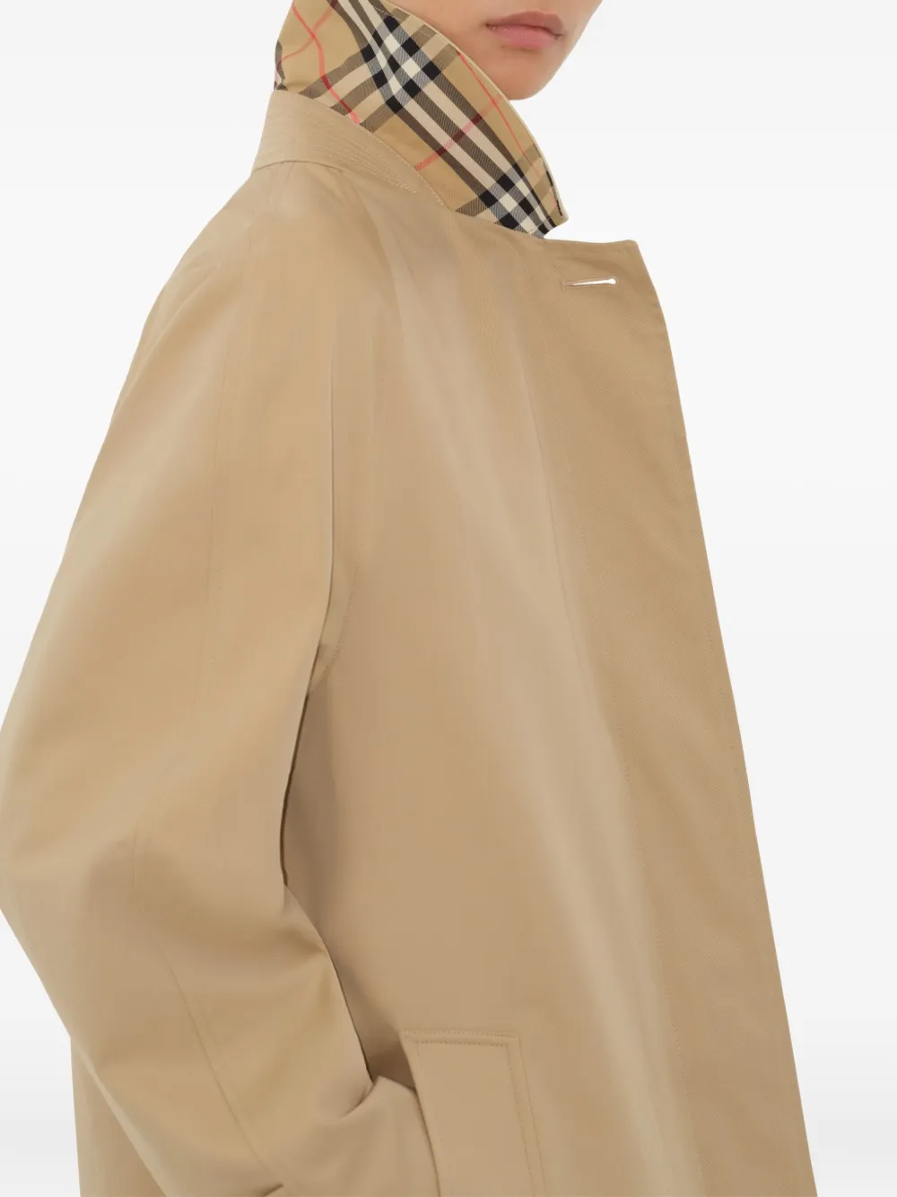 Burberry Camden Heritage jas met knopen Beige