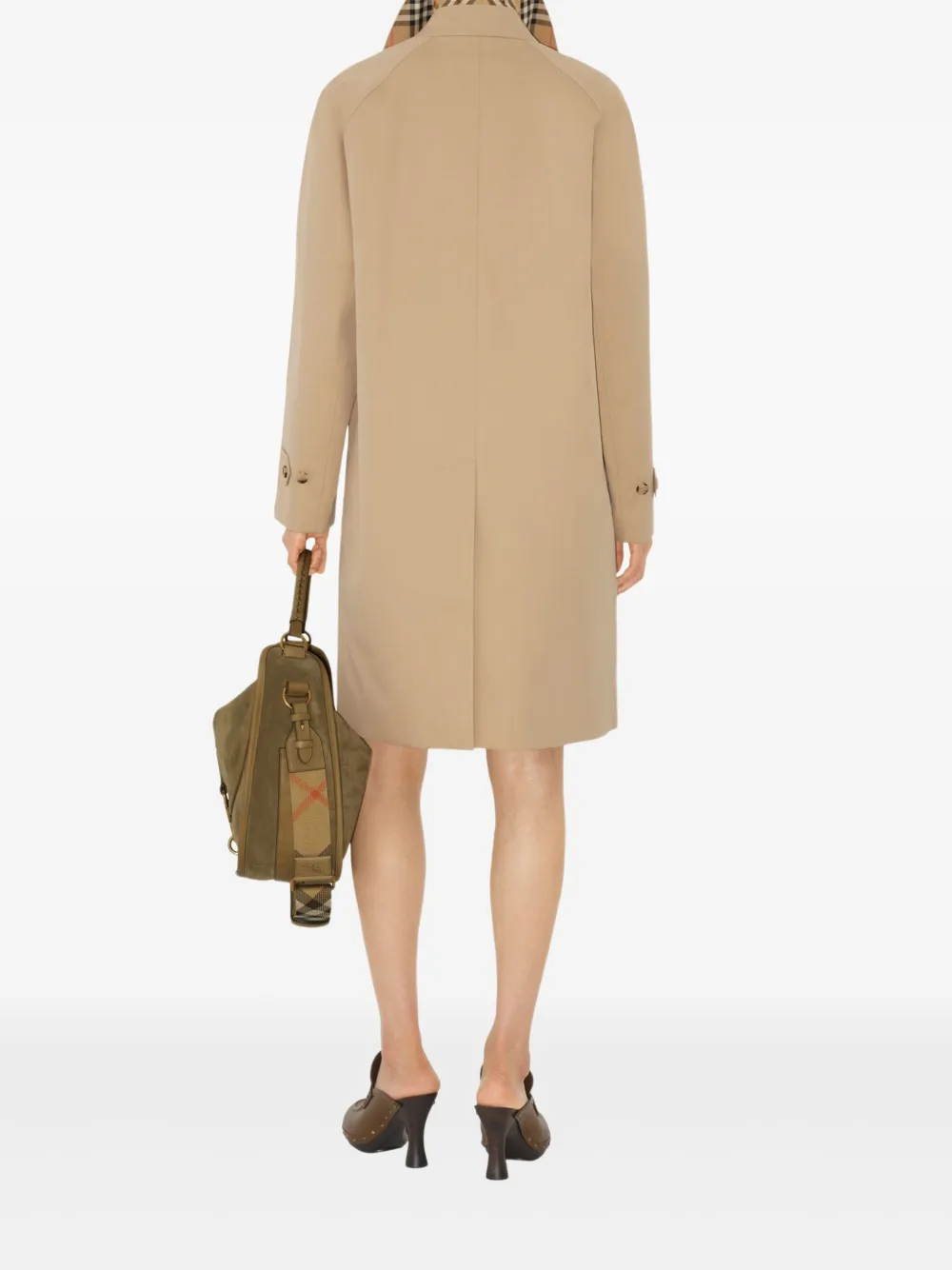 Burberry Camden Heritage jas met knopen Beige