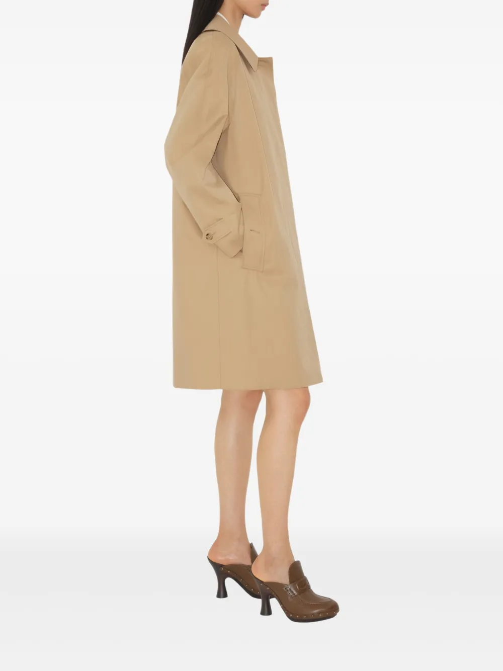 Burberry Camden Heritage jas met knopen Beige