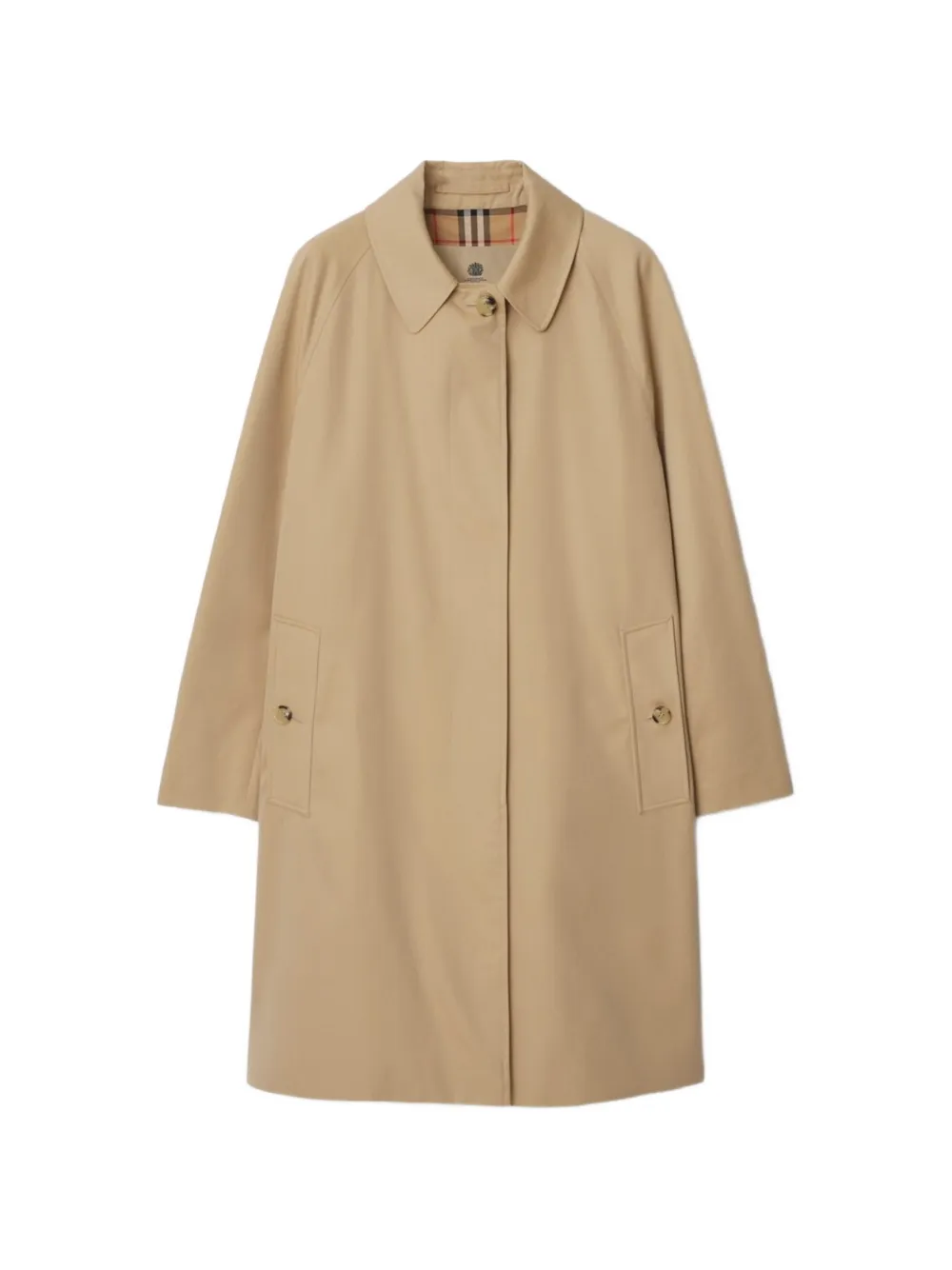 Burberry Camden Heritage jas met knopen Beige