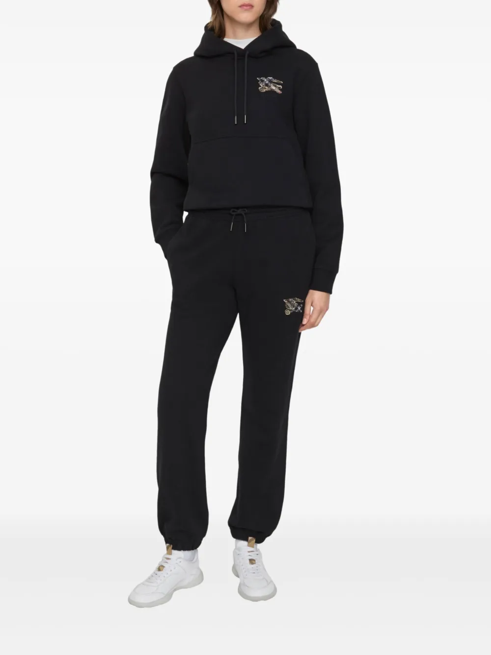 Burberry Katoenen joggingbroek - 8 BLACK