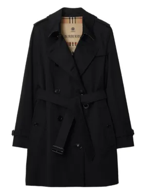 Burberry ダブルブレスト トレンチコート | ブラック | FARFETCH JP