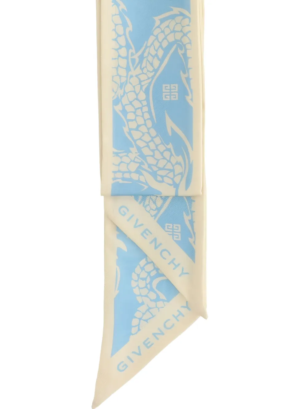Givenchy Sjaal met draakprint Blauw