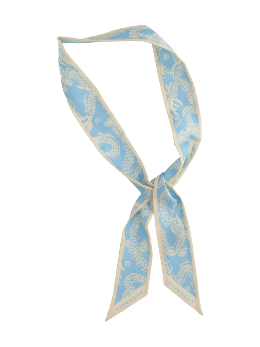Givenchy dragon-print scarf - Blauw