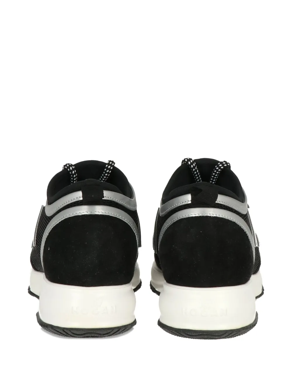 Hogan Holographic Logo-effect Sneakers In Black