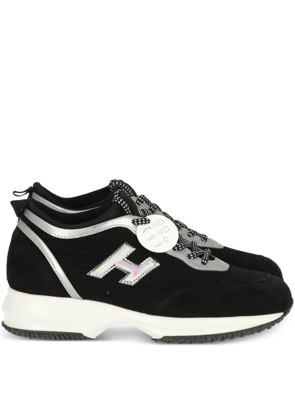 Hogan holographic logo-effect sneakers Black