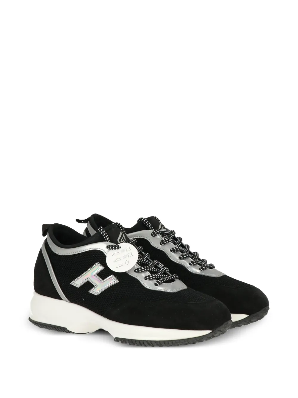 Hogan holographic logo-effect sneakers - Zwart
