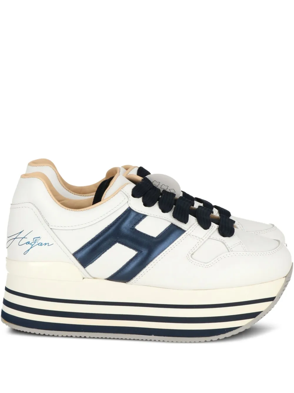 Hogan platform logo sneakers White