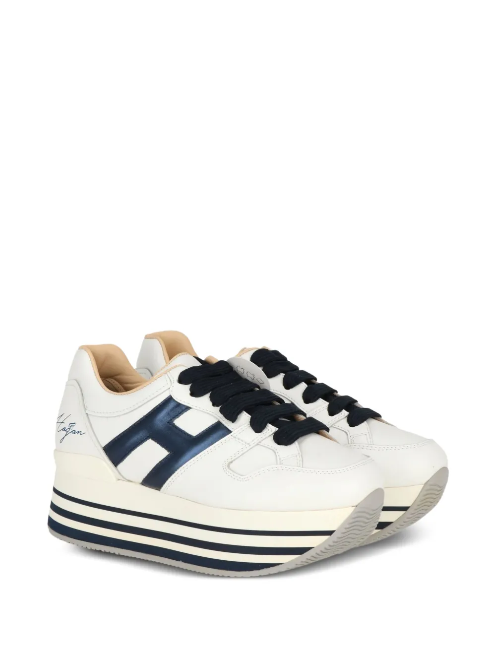 Hogan platform logo sneakers White