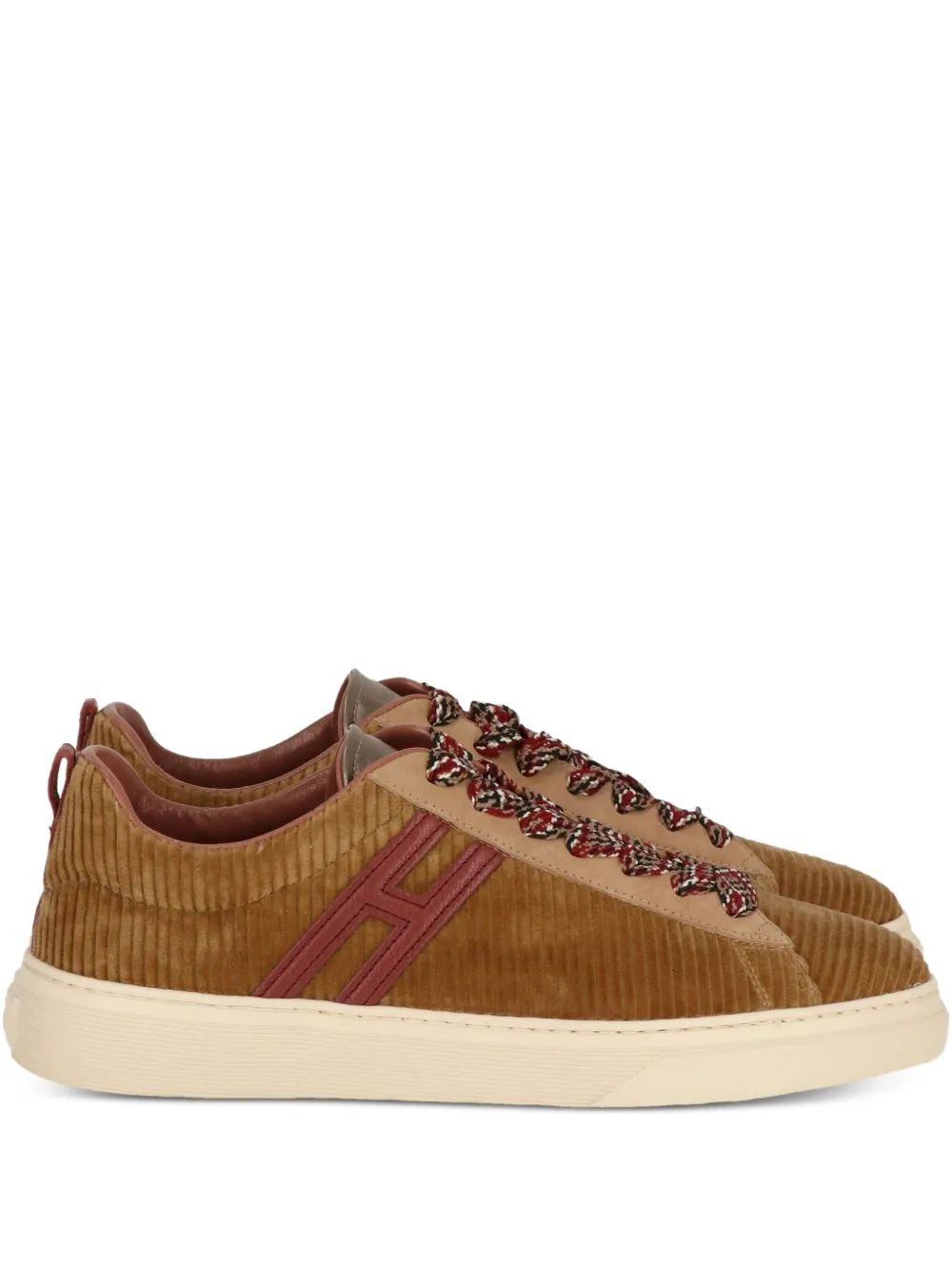 Hogan corduroy logo-detail sneakers Brown