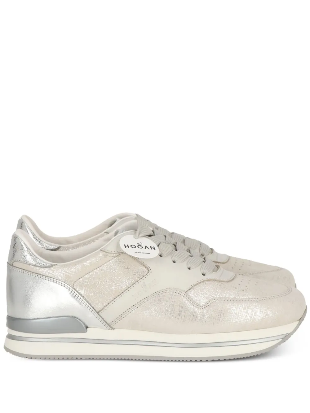 Hogan metallic-effect sneakers Neutrals