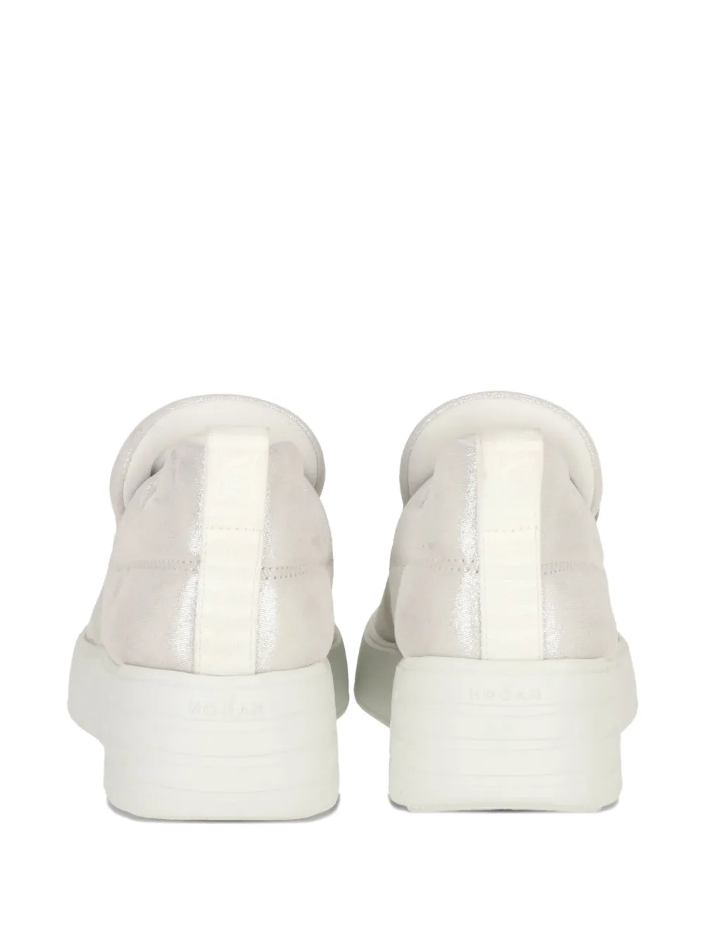 Hogan Metallic-effect Sneakers In White