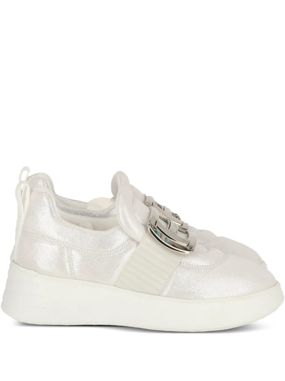 Hogan metallic-effect sneakers White