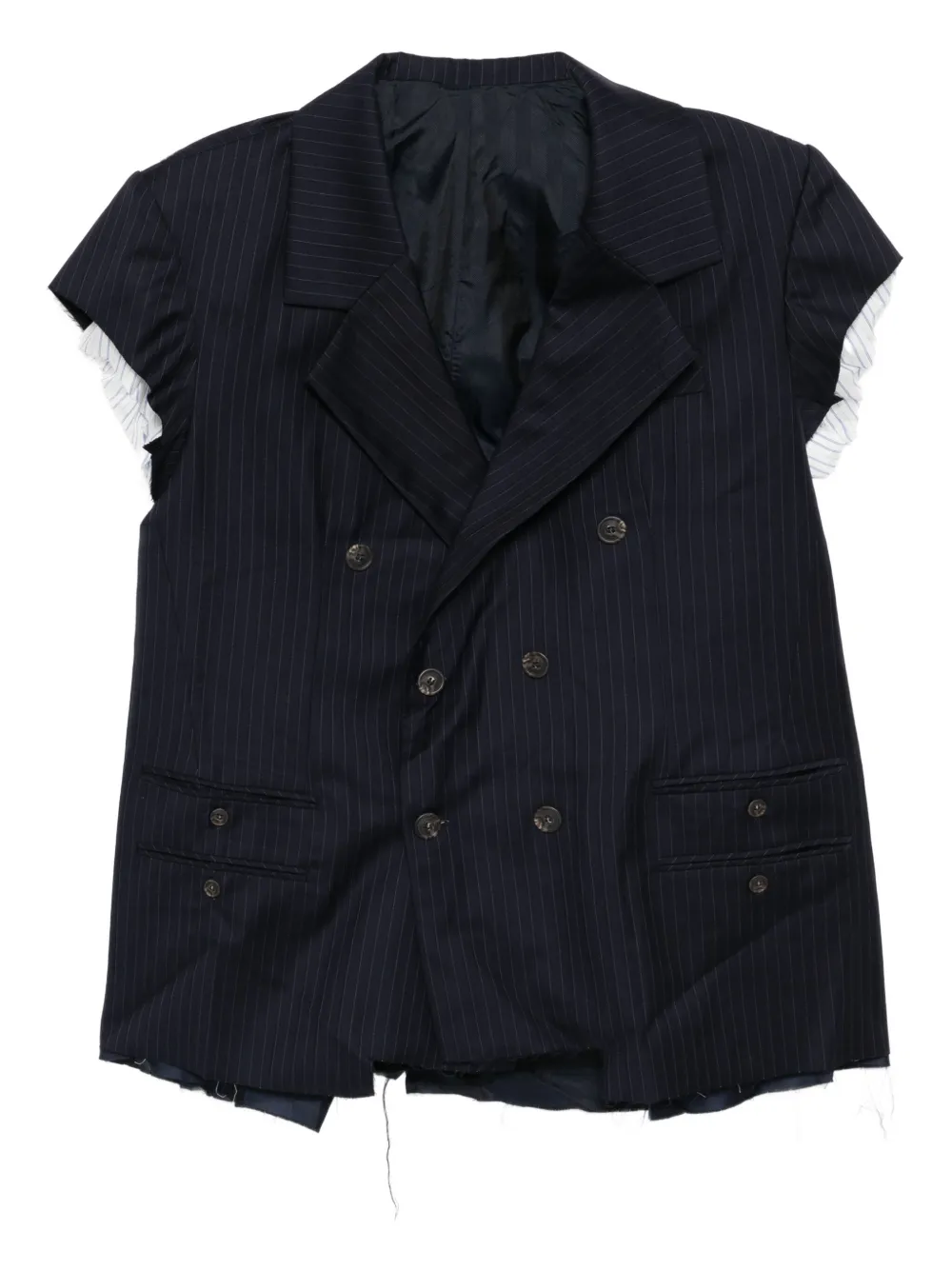 SONIA CARRASCO cut-sleeves blazer | Blue | Image 1