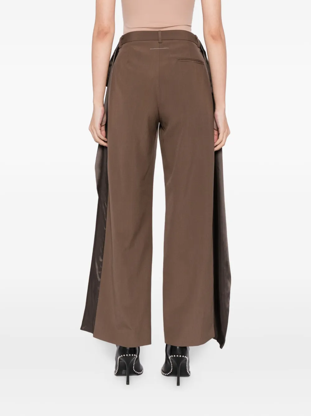 MM6 Maison Margiela Broek met vlakken Bruin