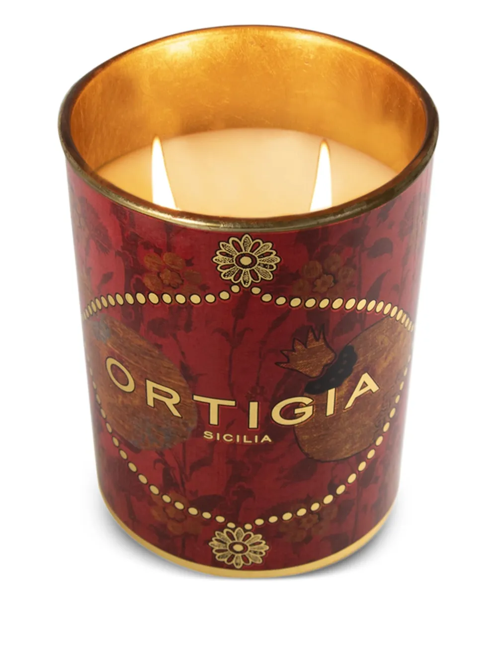 Ortigia Sicilia Melograno kaars (7 cm x 8,5 cm) - Rood