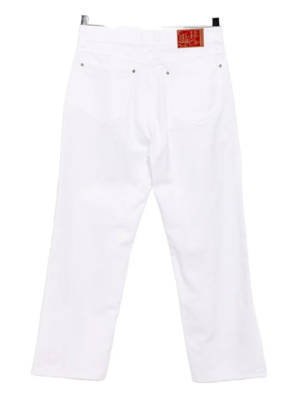 Juntae Kim Trompe L'oeil Wide-leg Jeans In White