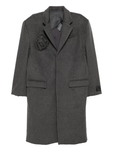 JUNTAE KIM floral-embellishment coat