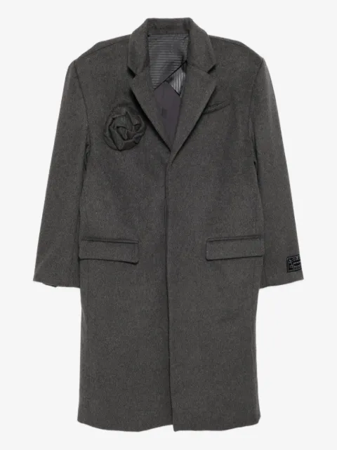 JUNTAE KIM floral-embellishment coat