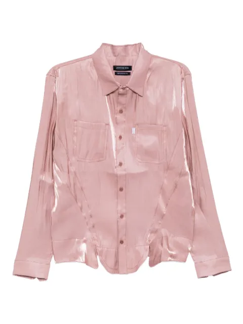 JUNTAE KIM corset-style shirt