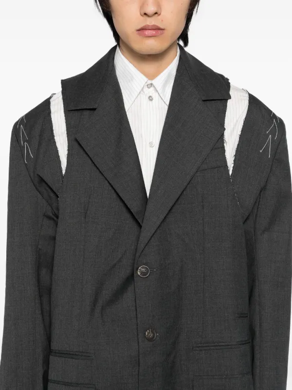 SONIA CARRASCO Deconstructed Blazer | White | FARFETCH JO