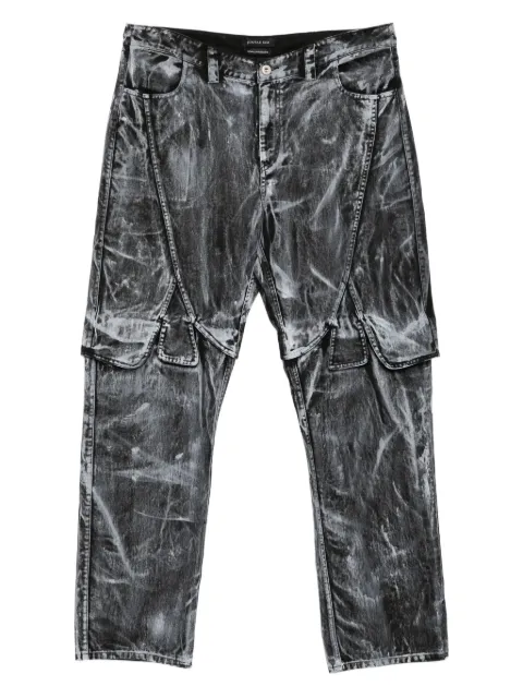 JUNTAE KIM painted petal jeans
