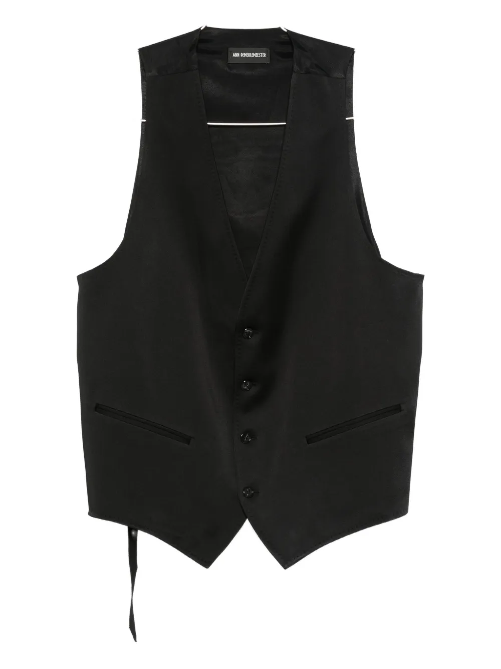 Ann Demeulemeester Button-fastening Waistcoat In Black