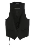 Ann Demeulemeester button-fastening waistcoat - Black
