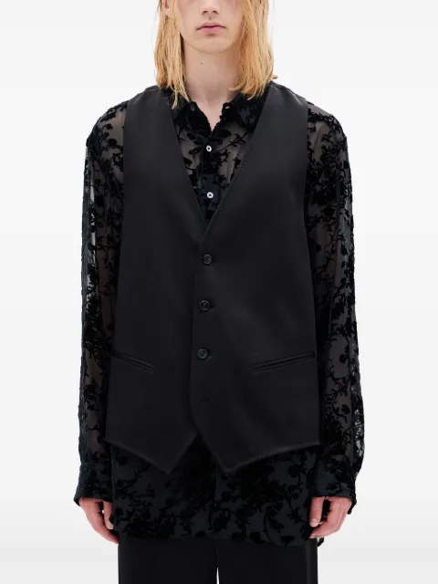Ann Demeulemeester button-fastening waistcoat