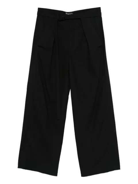 Ann Demeulemeester pantalones con pinzas y cinturón