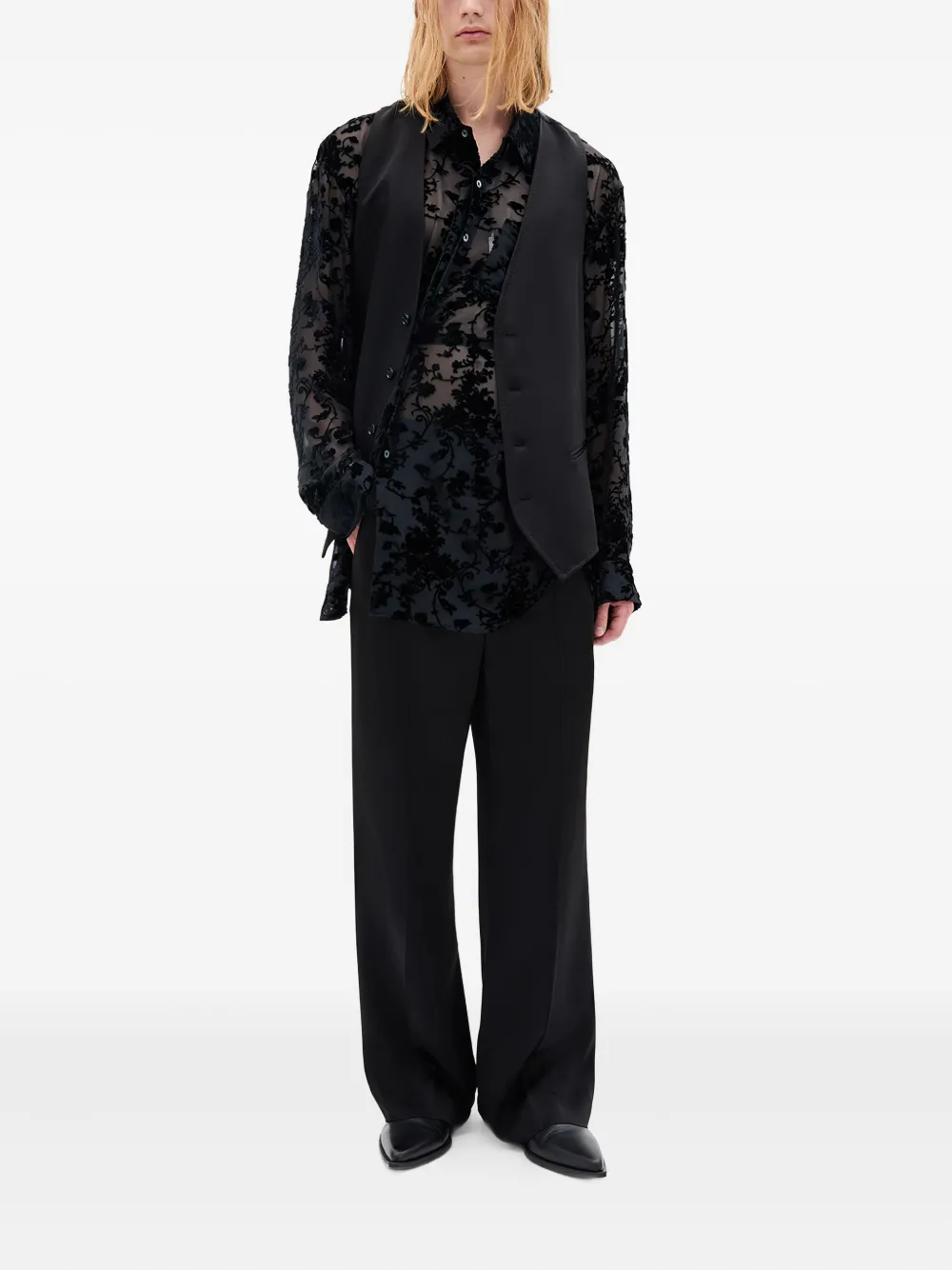 Ann Demeulemeester pleated front trousers | Regular-Fit & Straight Leg Pants | Image 2