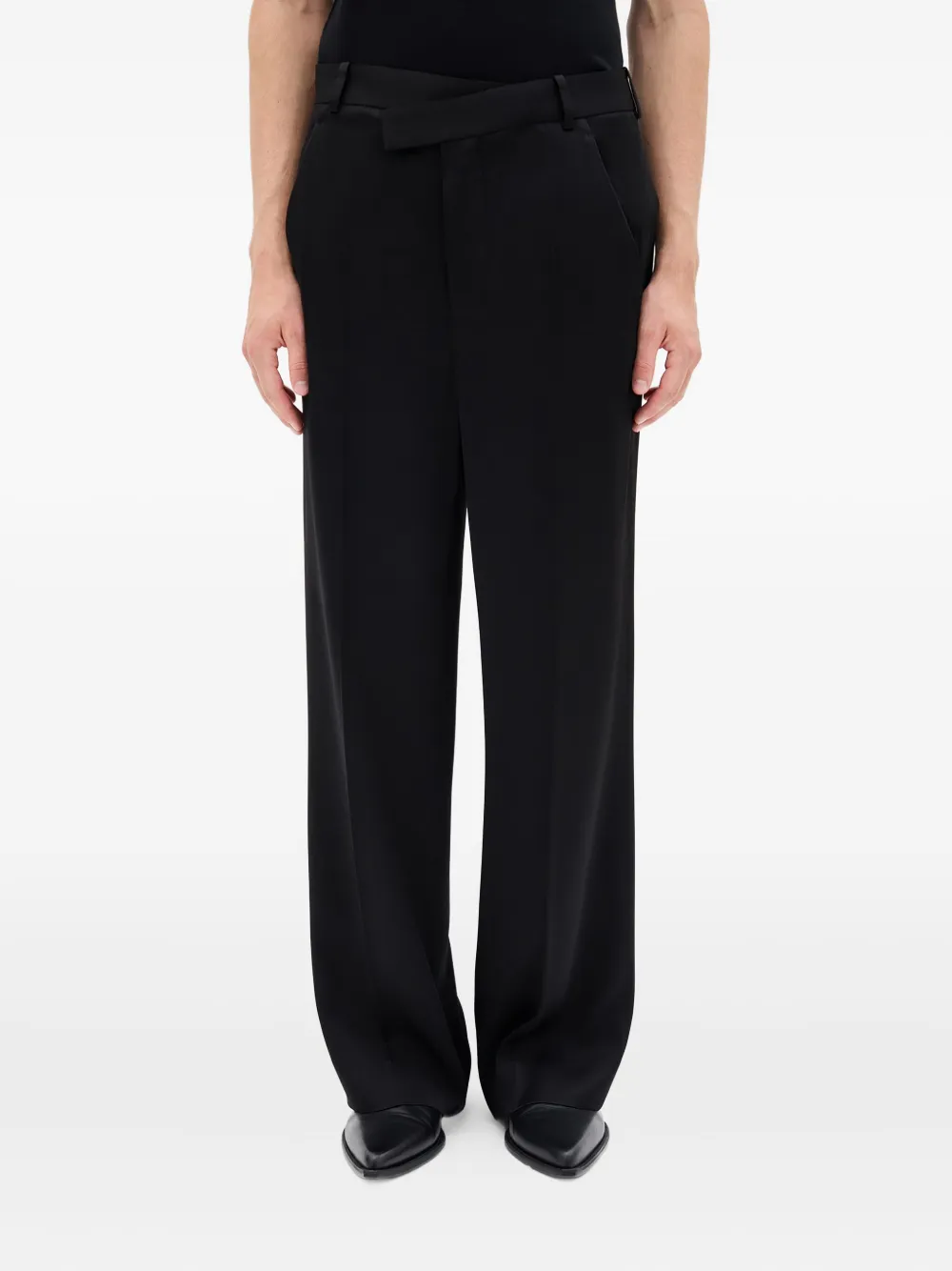 Ann Demeulemeester pleated front trousers | Black | Image 1