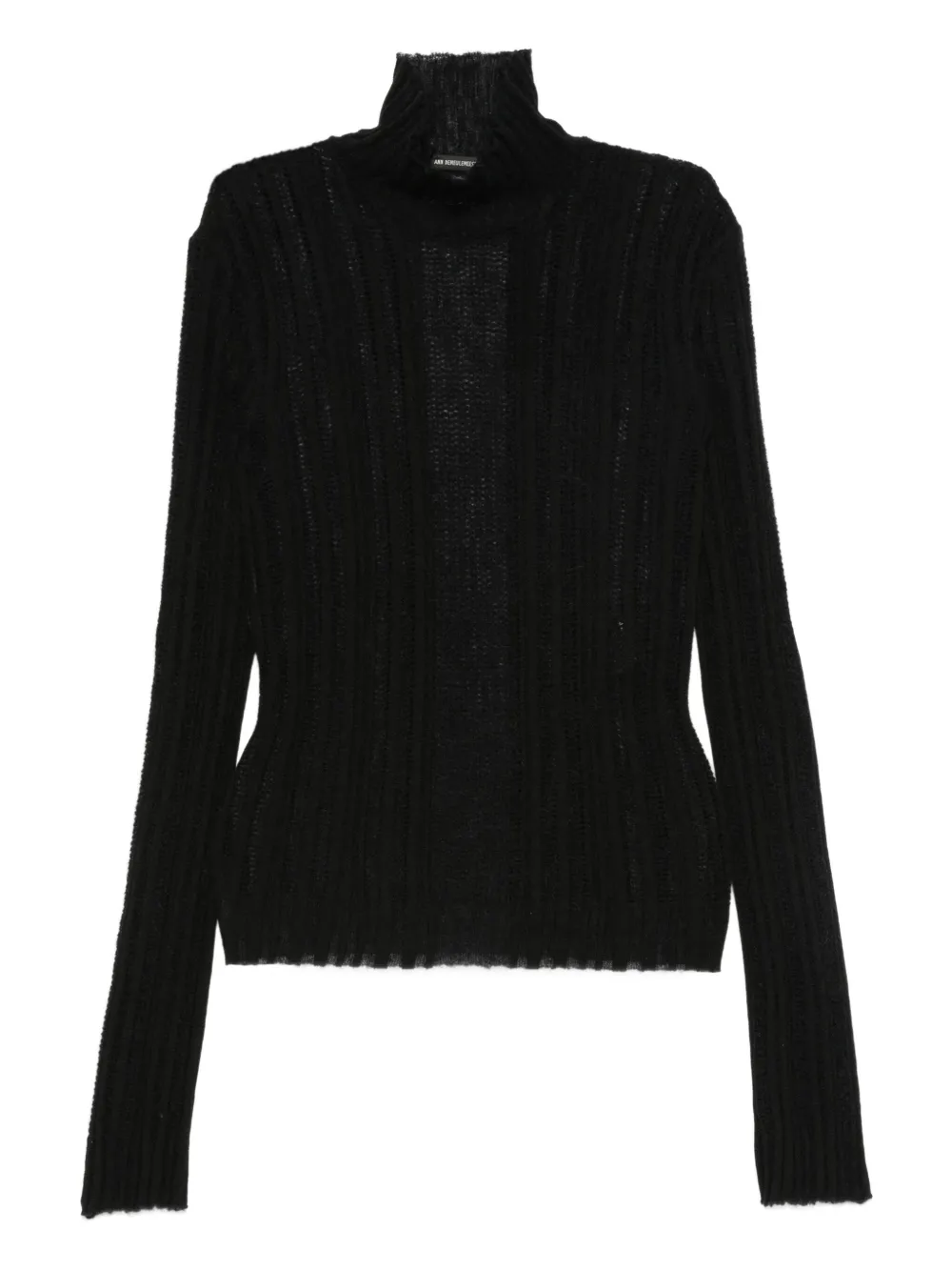 Ann Demeulemeester ribbed turtleneck sweater | Black | Image 1