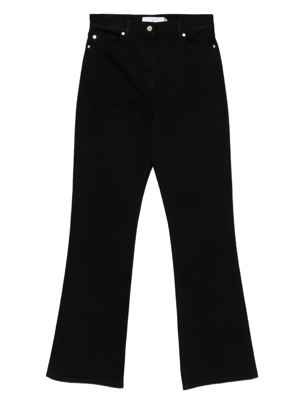 IRO Jeans met knoop- en ritssluiting Zwart