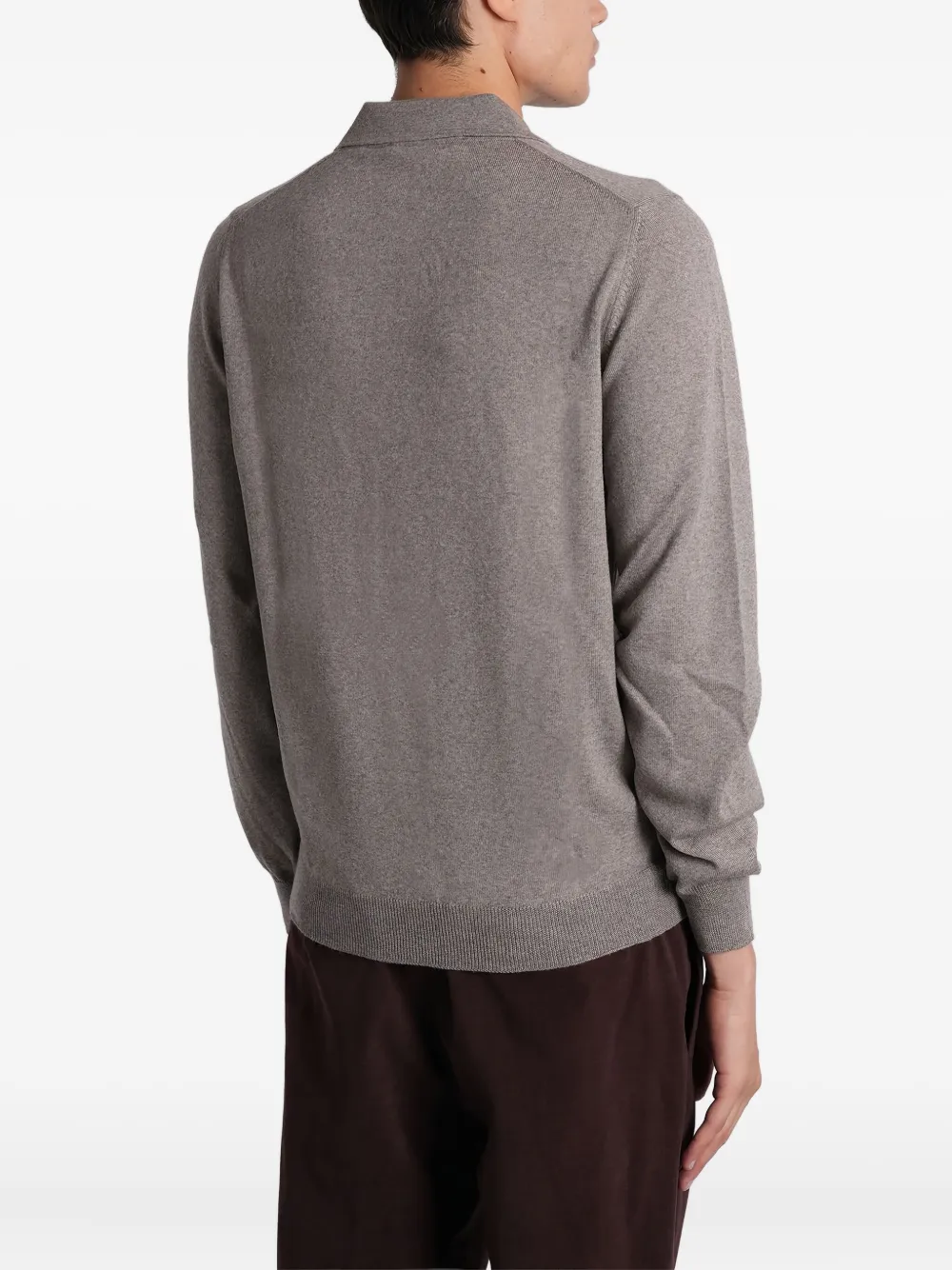 Tagliatore Poloshirt met knopen Grijs