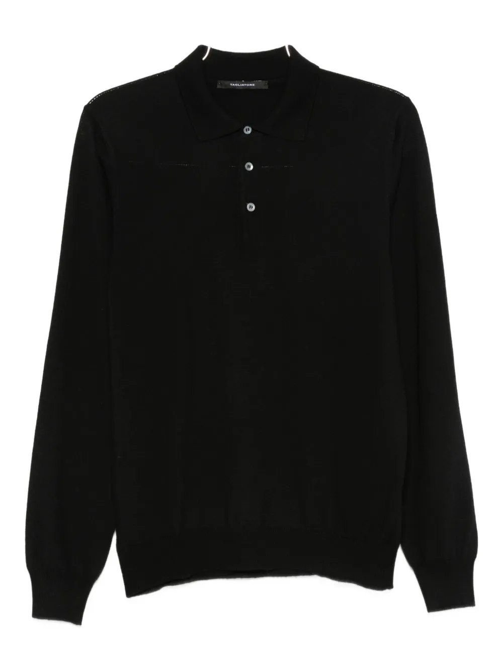 Tagliatore long-sleeve polo shirt Zwart