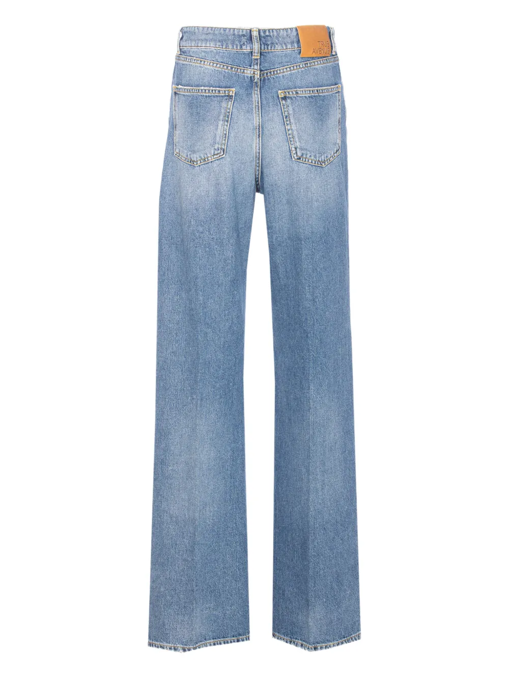 TRUE AVENUE patch-pocket jeans - Blauw